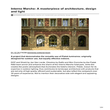 ArchitektenWelt - Interno Marche: A masterpiece of architecture, design and light